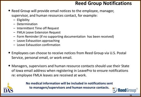 reed group intermittent leave